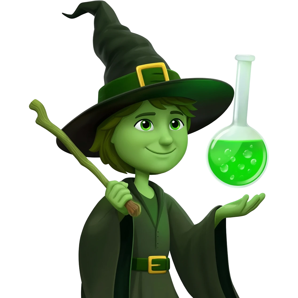 green witch cooking potion emoji