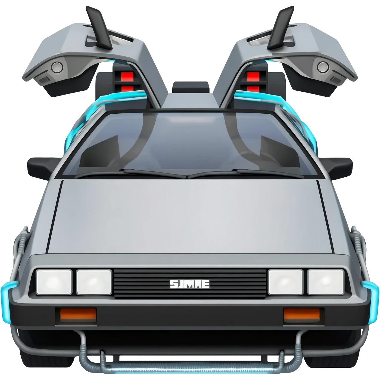 DeLorean Time Machine from Back to the Future emoji