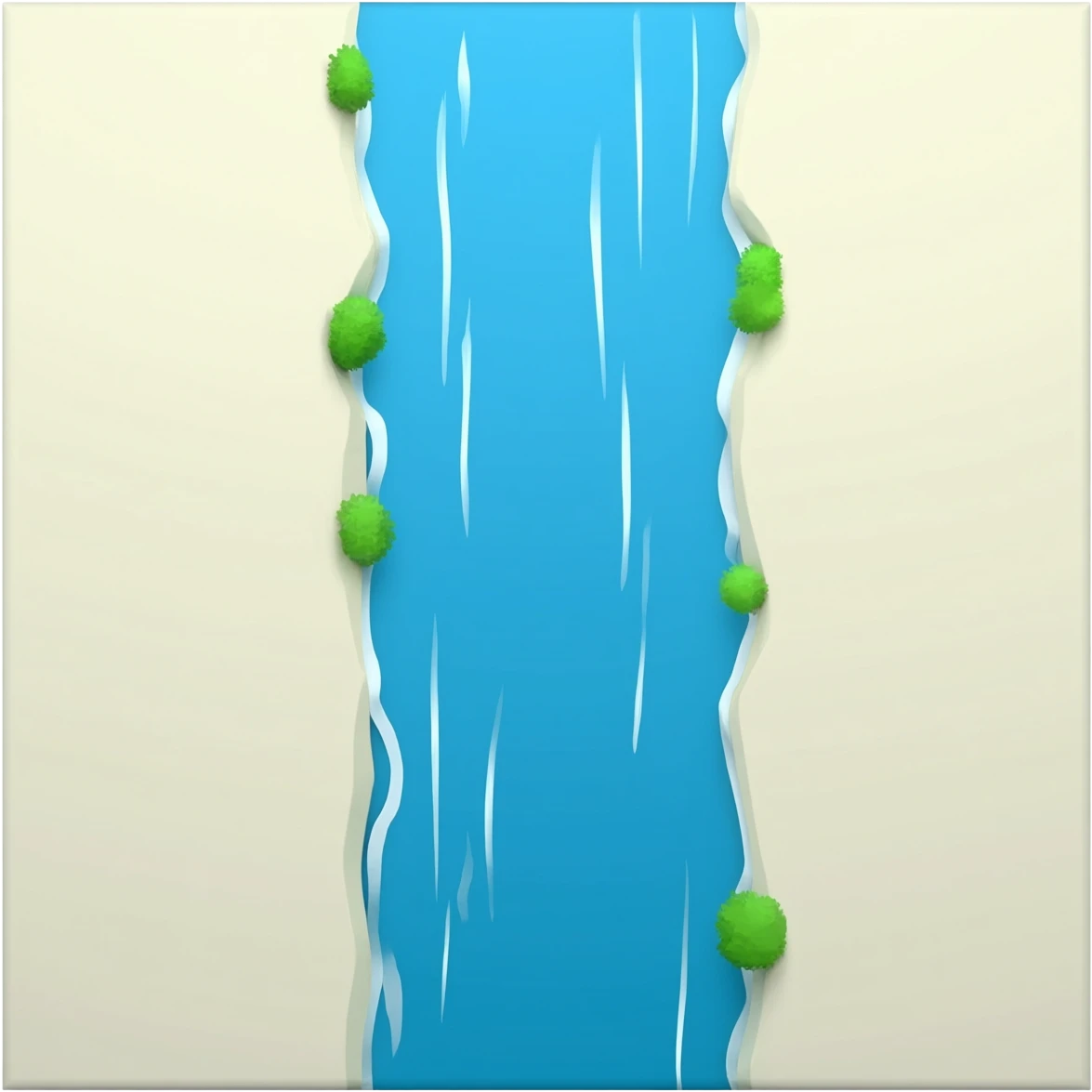 vertical river emoji