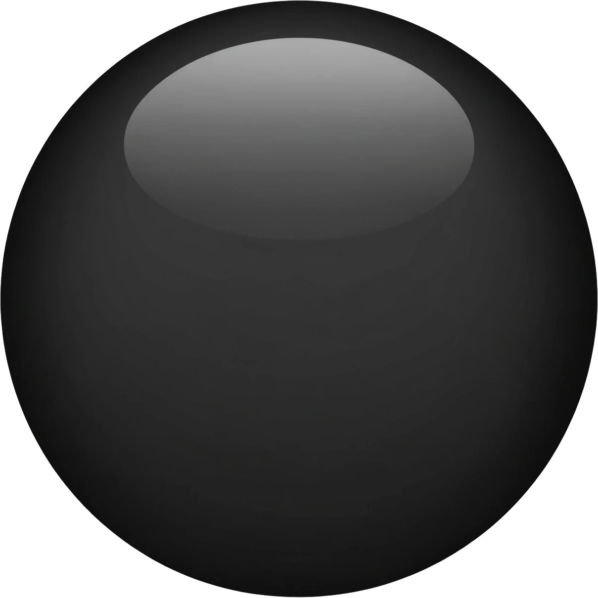A black circle emoji