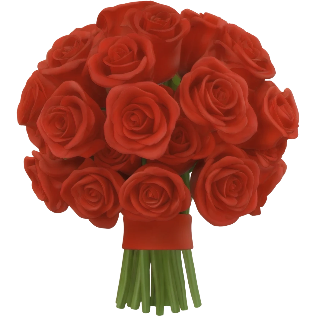 Red bouquet to my man emoji