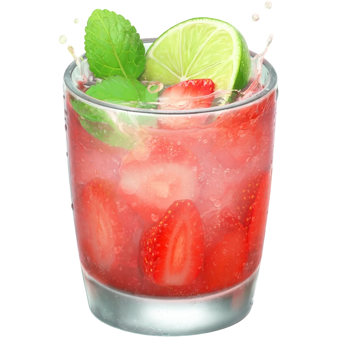 agua fresca strawberry emoji