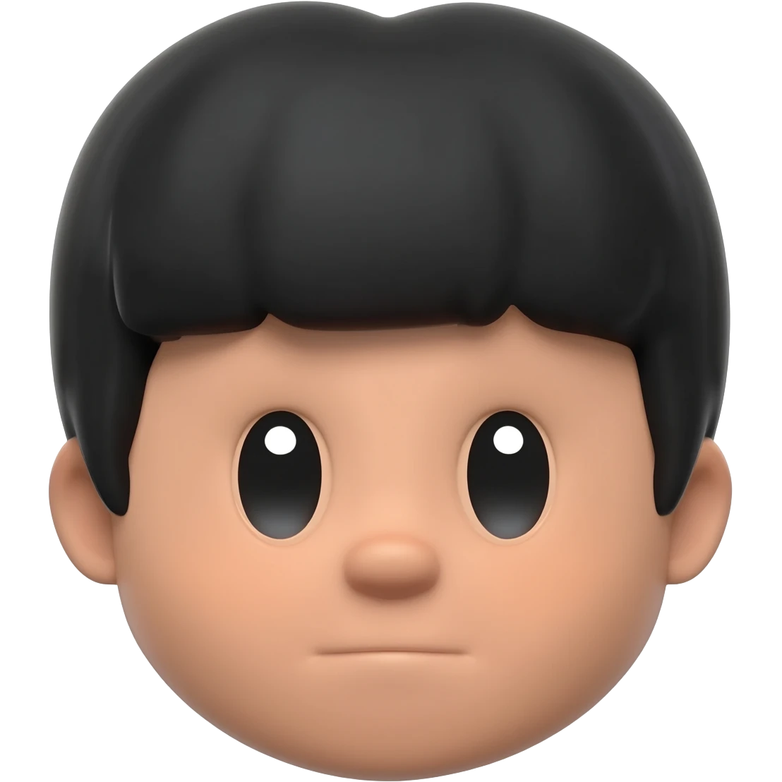 haz uno de pitufa con el pelo negro emoji