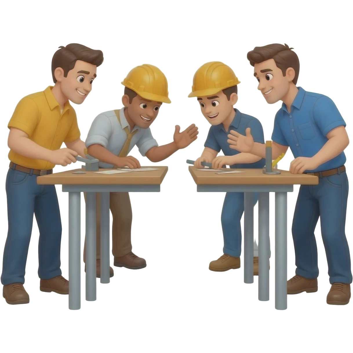 Men’s friendships are based upon doing tasks together and competing emoji