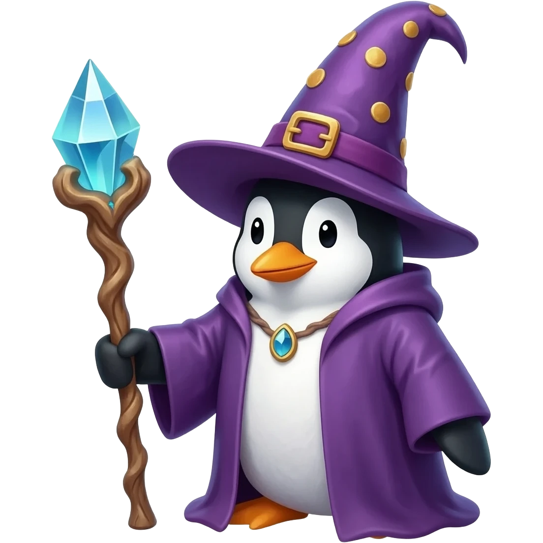 Penguin Wizard emoji