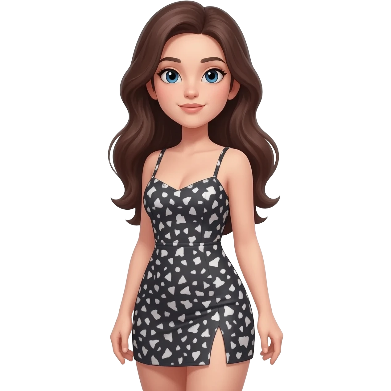 mulher sexy bonita em corpo completo emoji