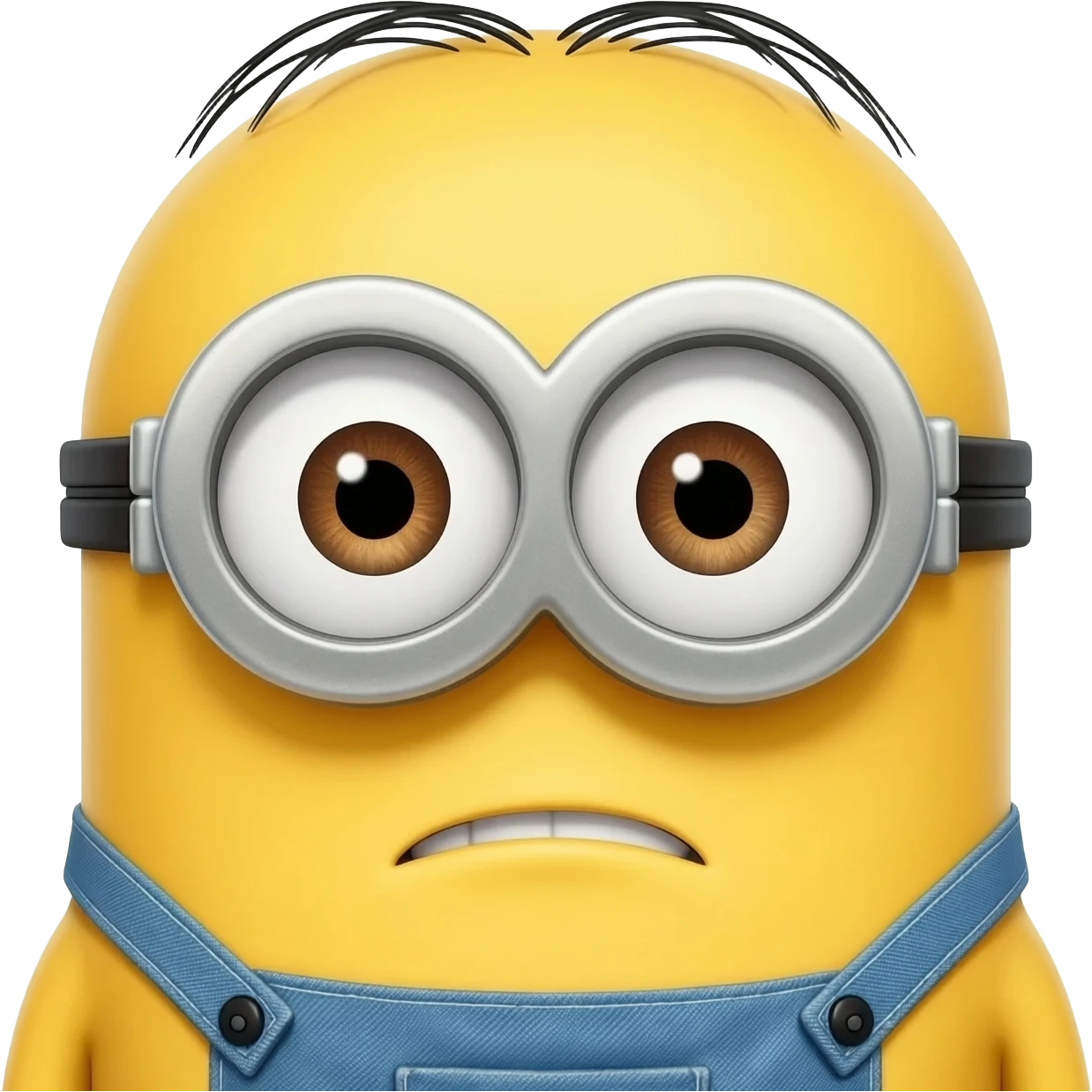 Cute minion pulling cute face 🥹 emoji