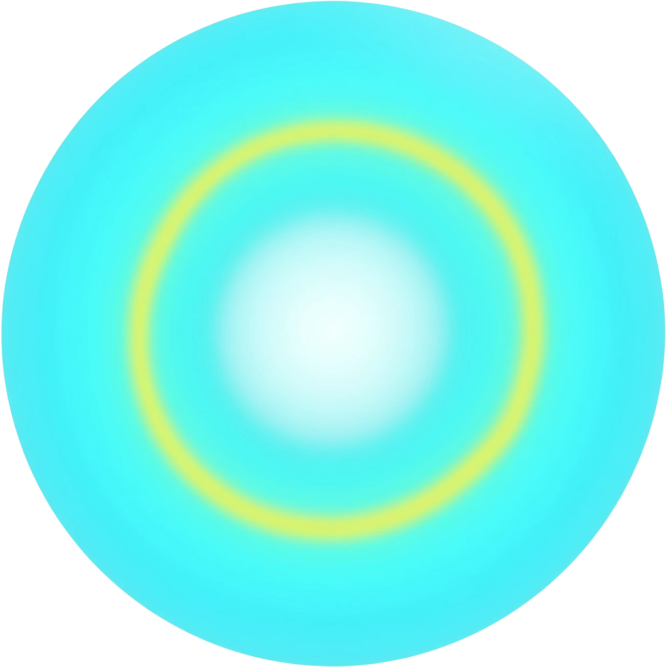 水色で若干黄緑の三本線が中心に向かって渦巻いているイメージ emoji