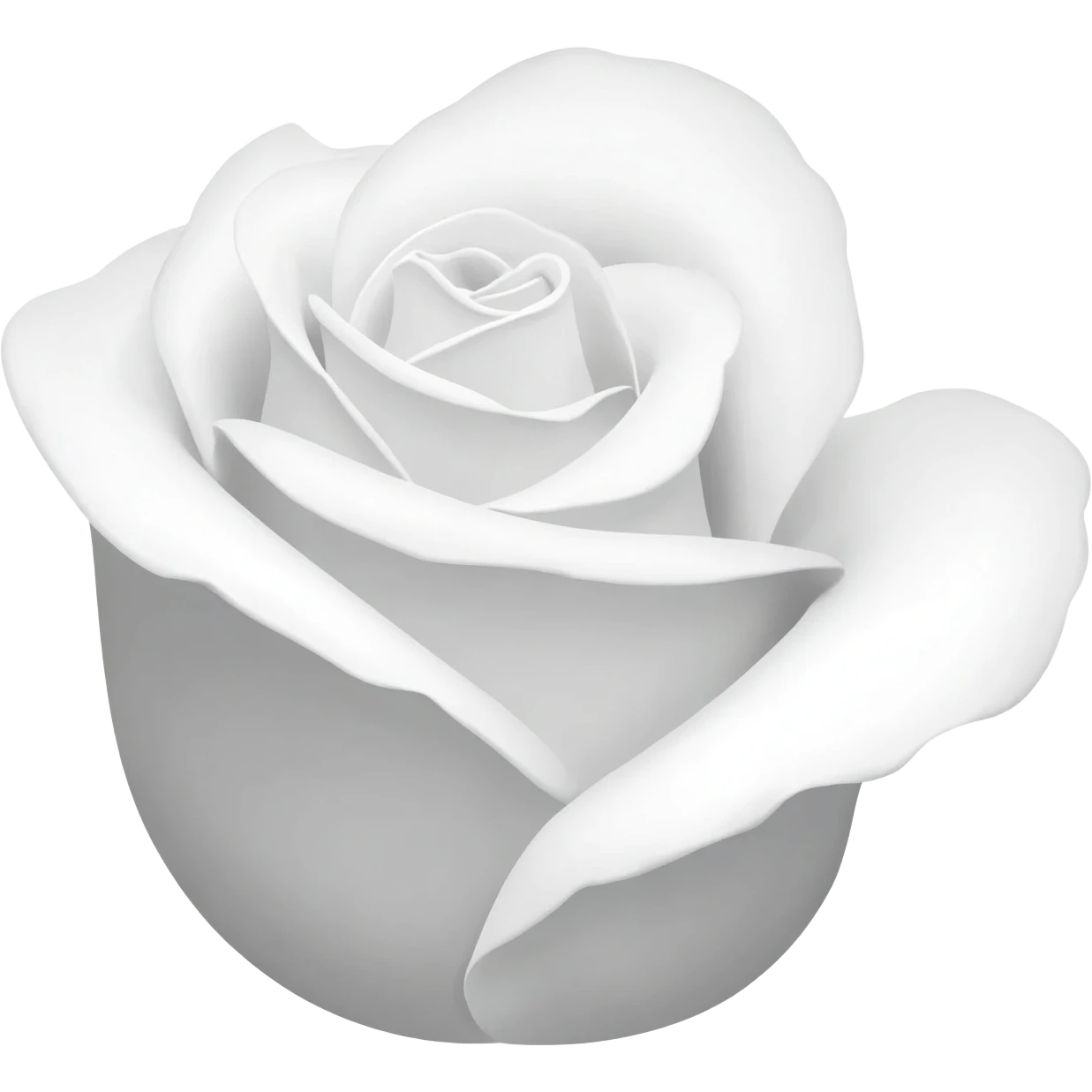 Has una rosa blanca emoji