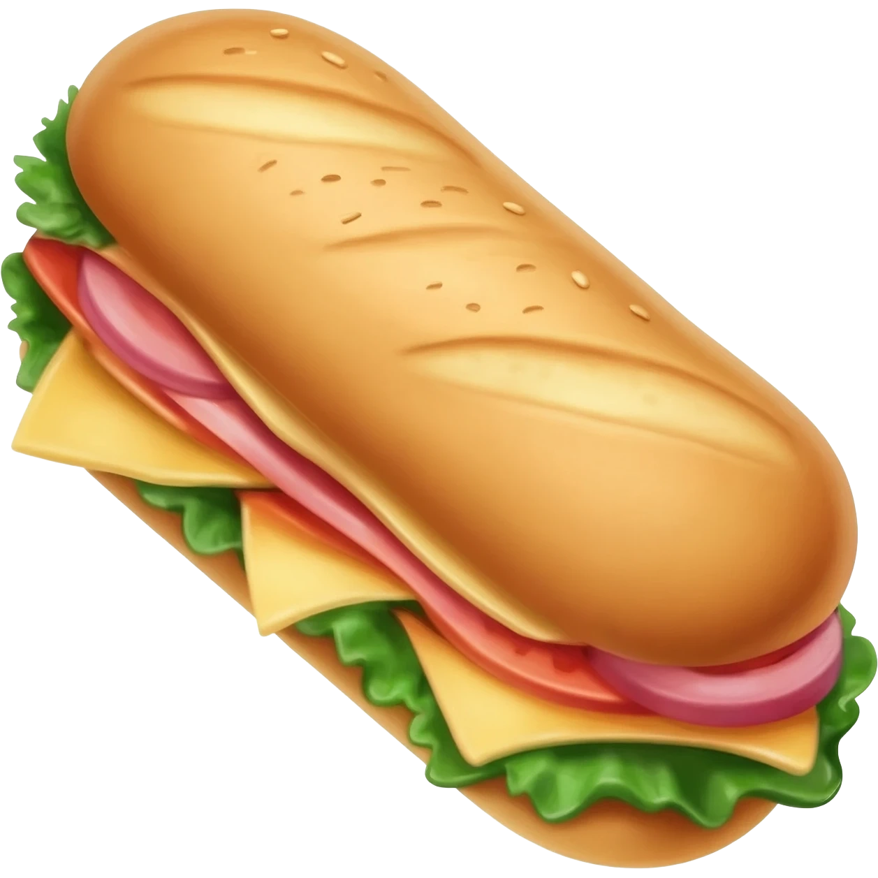 Sub sandwich looking good emoji