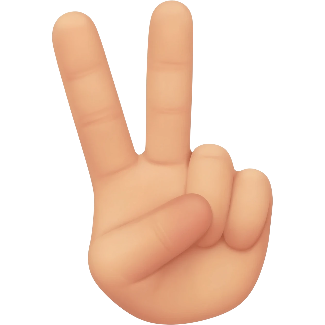 Two sticked finger emoji