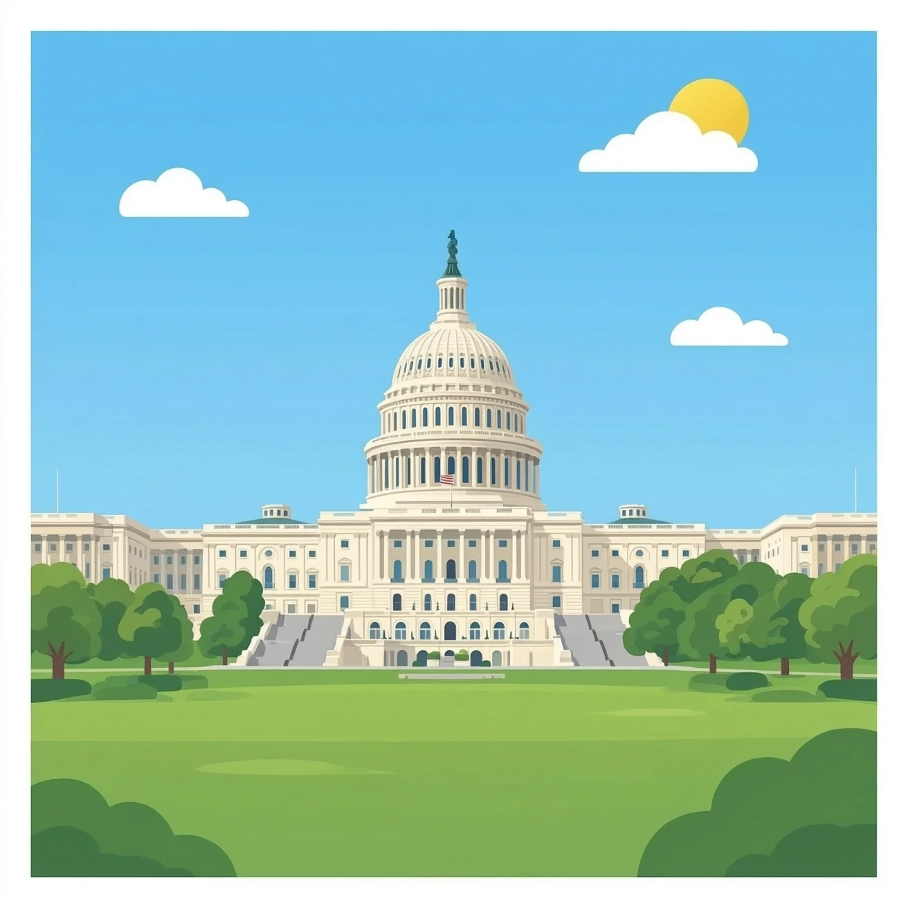 US capitol building emoji