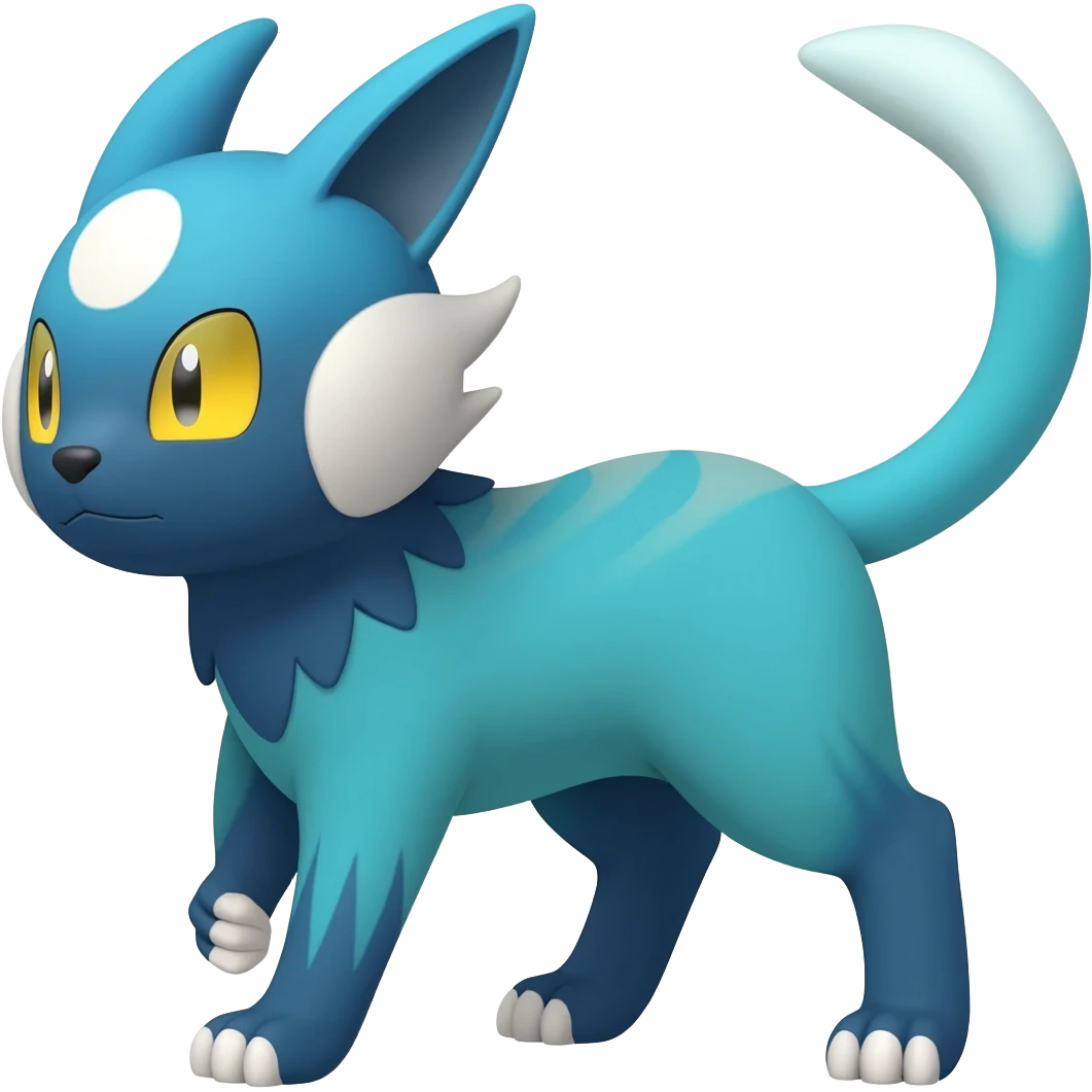 Umbreon-Glaceon-Sylveon-hybrid-animal-Fakémon-Pokémon-fusion emoji