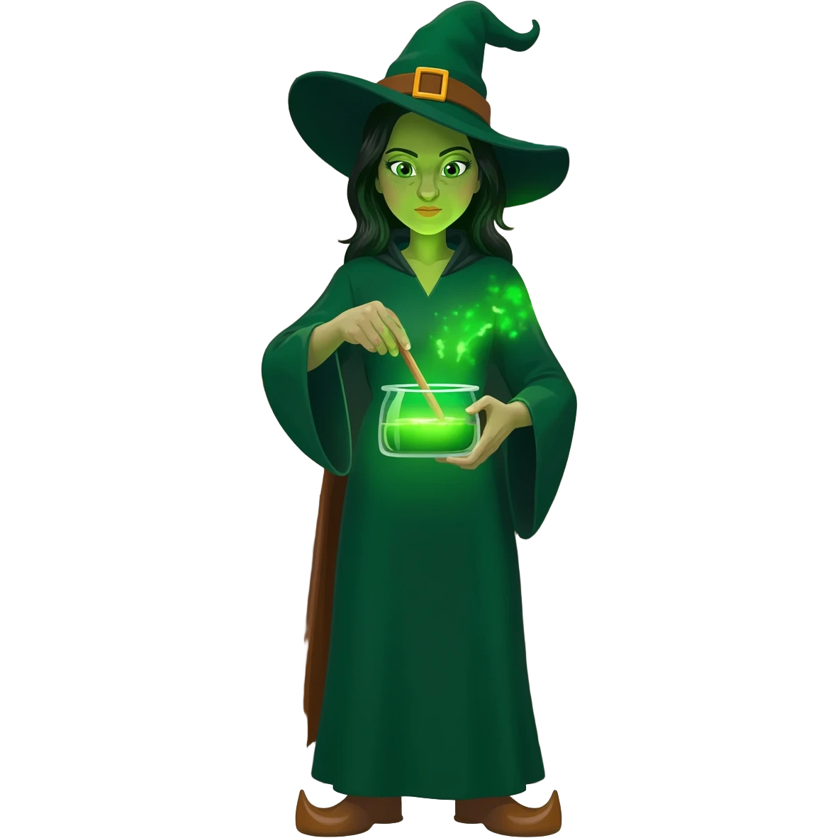 green witch cooking potion emoji
