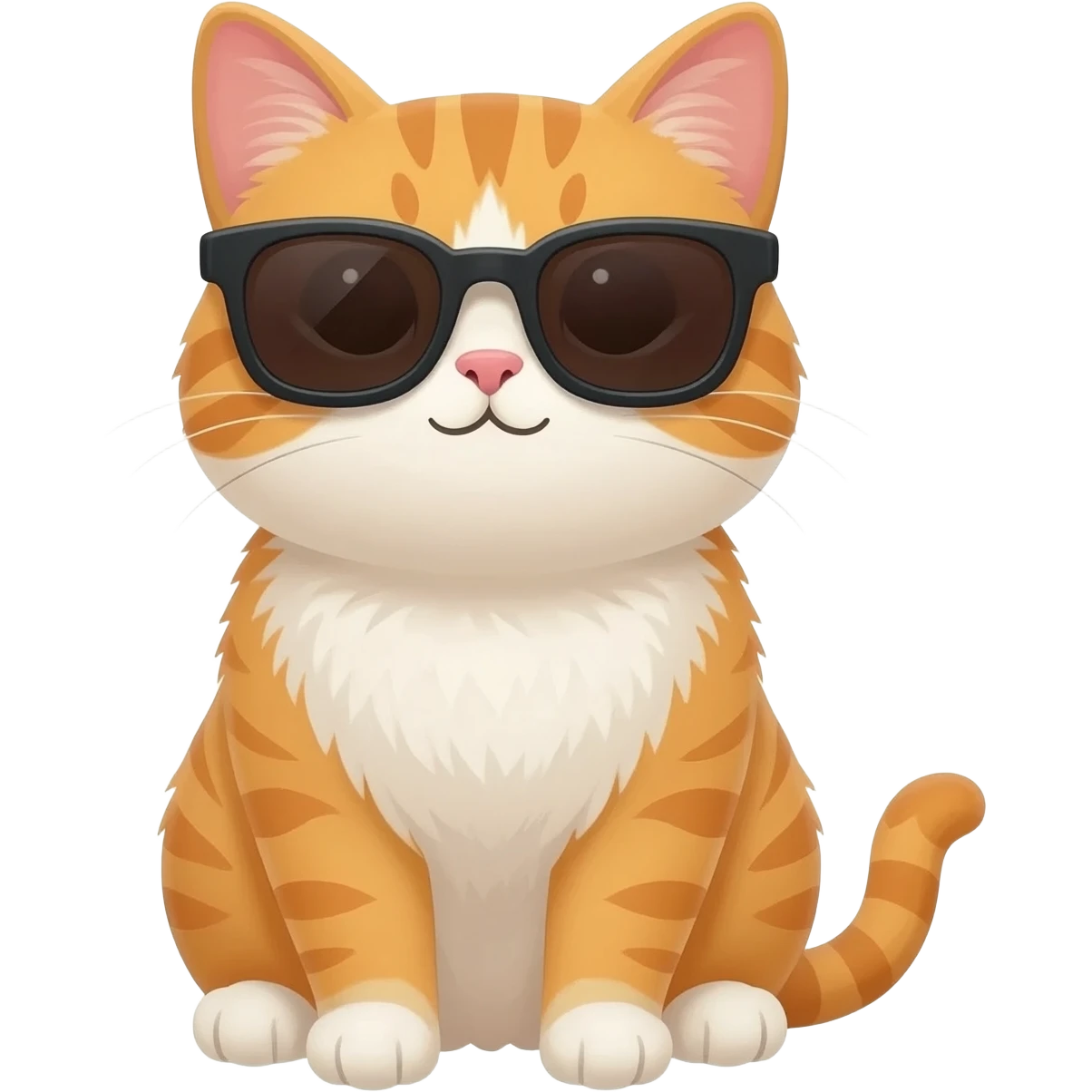 Cat wearing sunglasses emoji