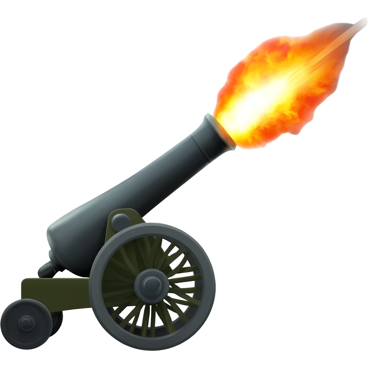 suppressing an attack with artillery emoji