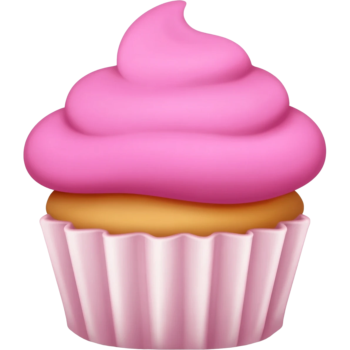 Cupcake with pink icing emoji