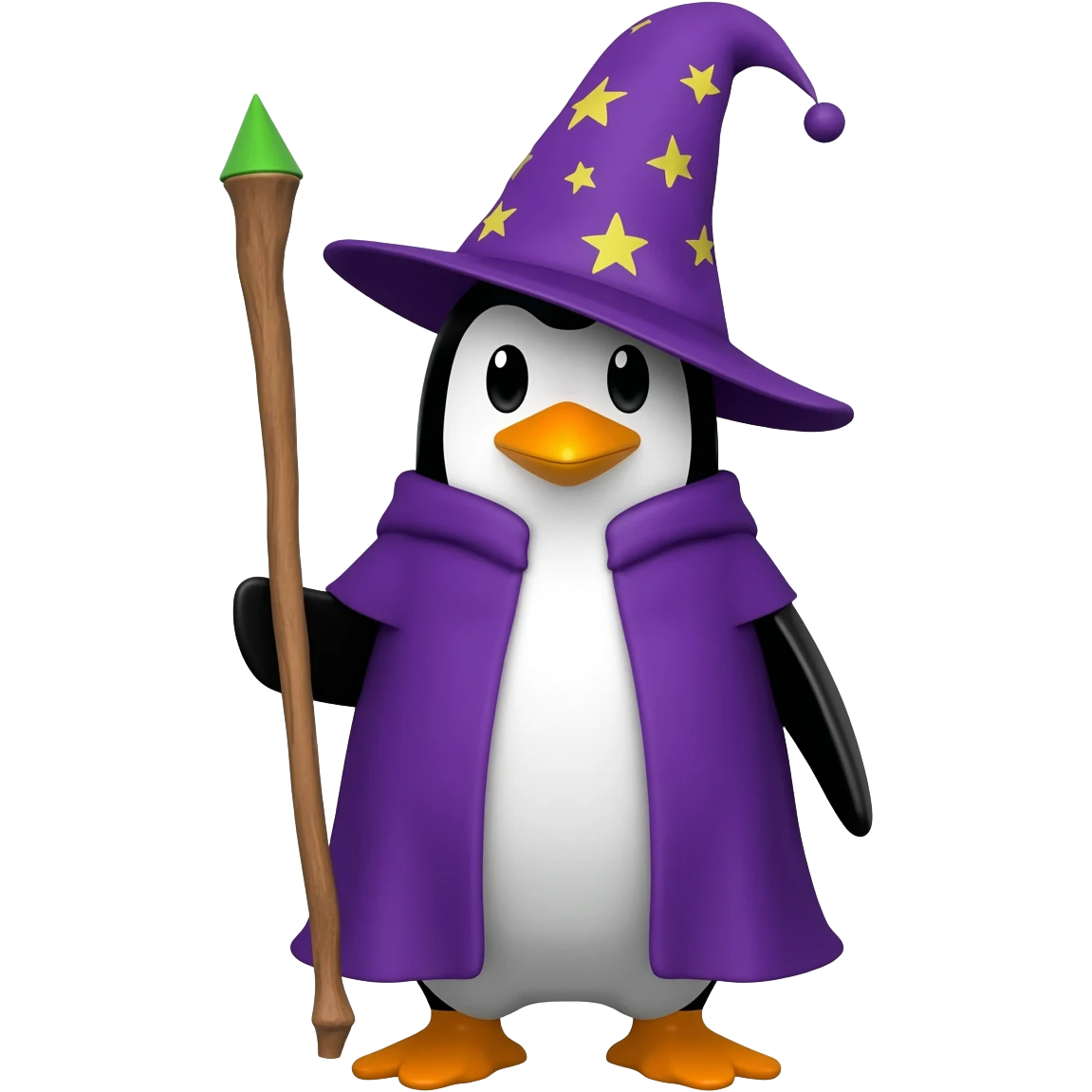 Penguin Wizard emoji