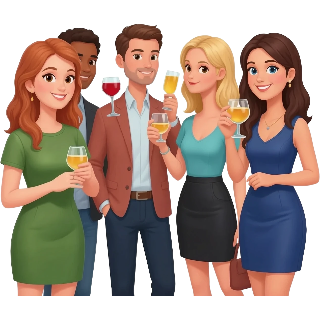 a lot of the times at the club, none of us will be drinking that night, but we’ll all take a glass emoji
