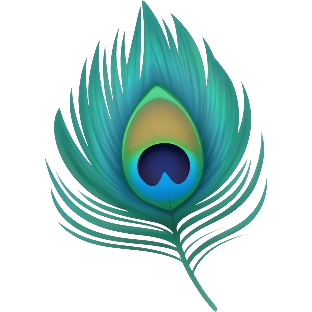 Peacock wing emoji