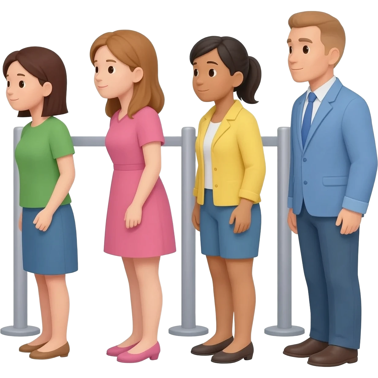 people on the queue emoji