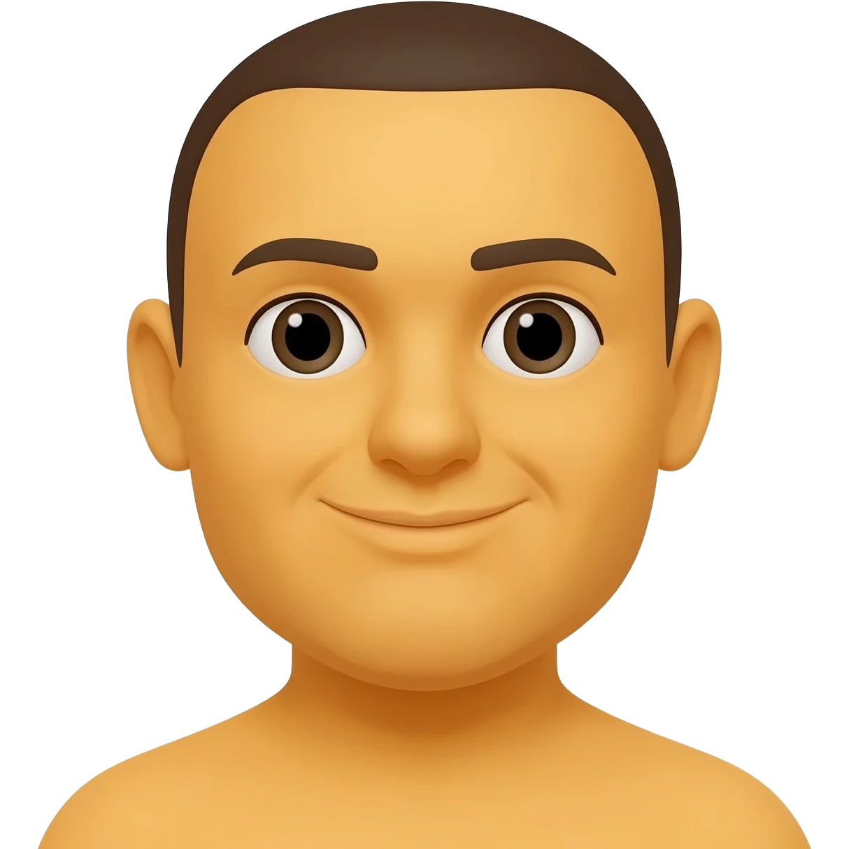 typical yellow straight face with double chins emoji