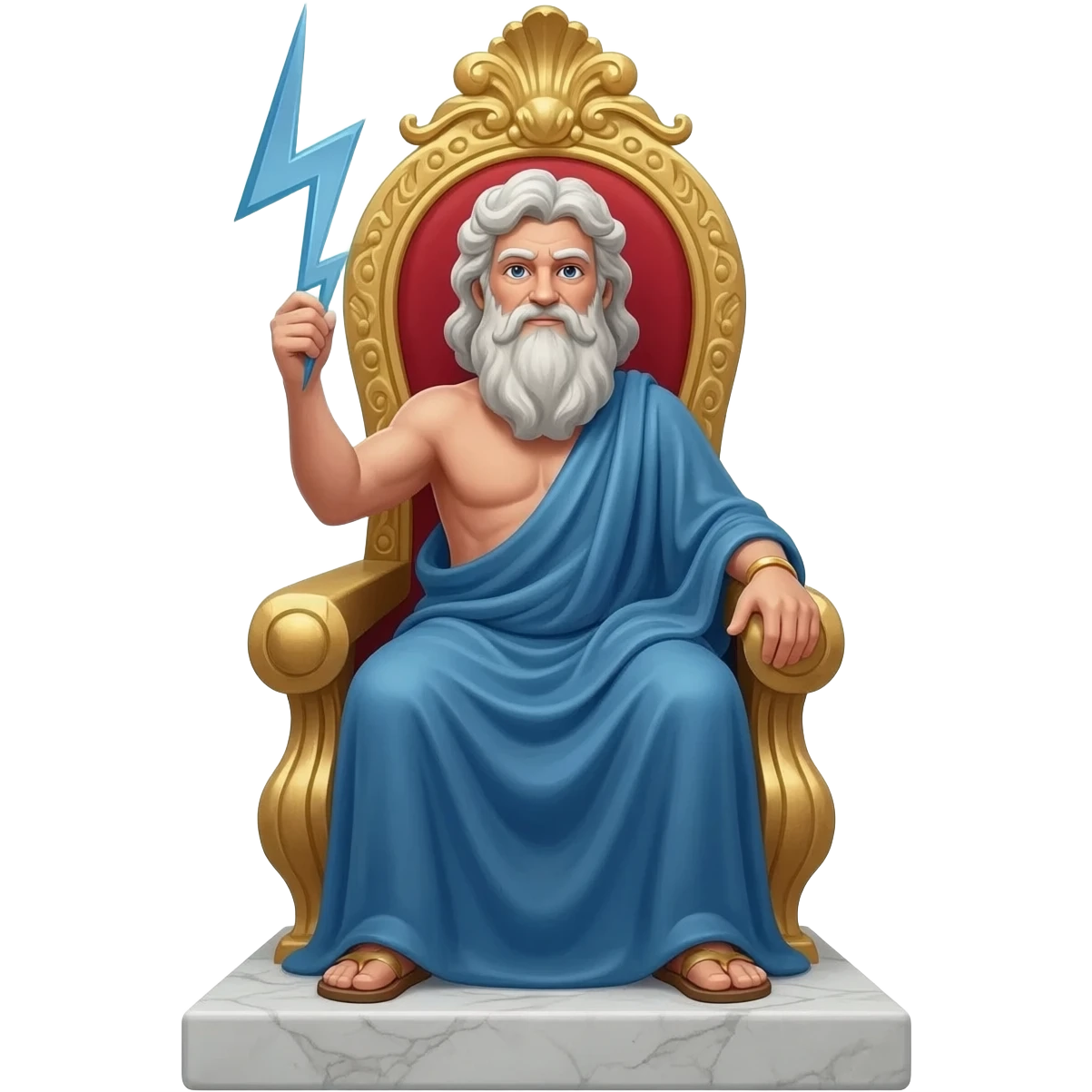 zeus on the throne emoji