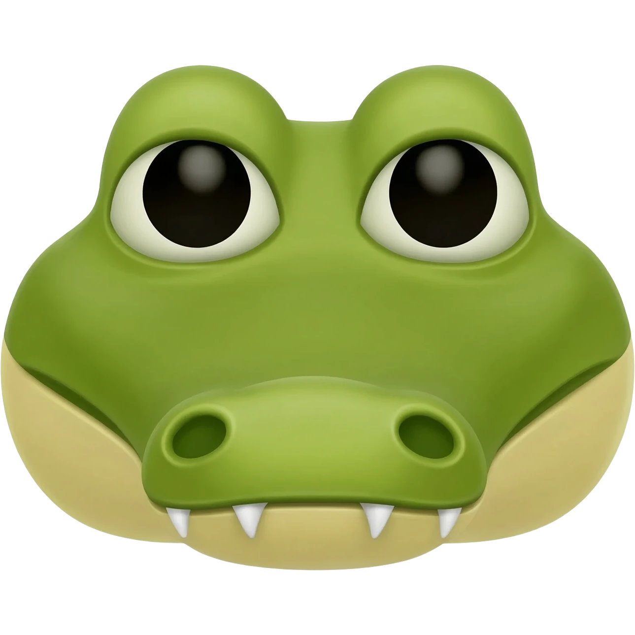 Cara de cocodrilo desde arriba emoji