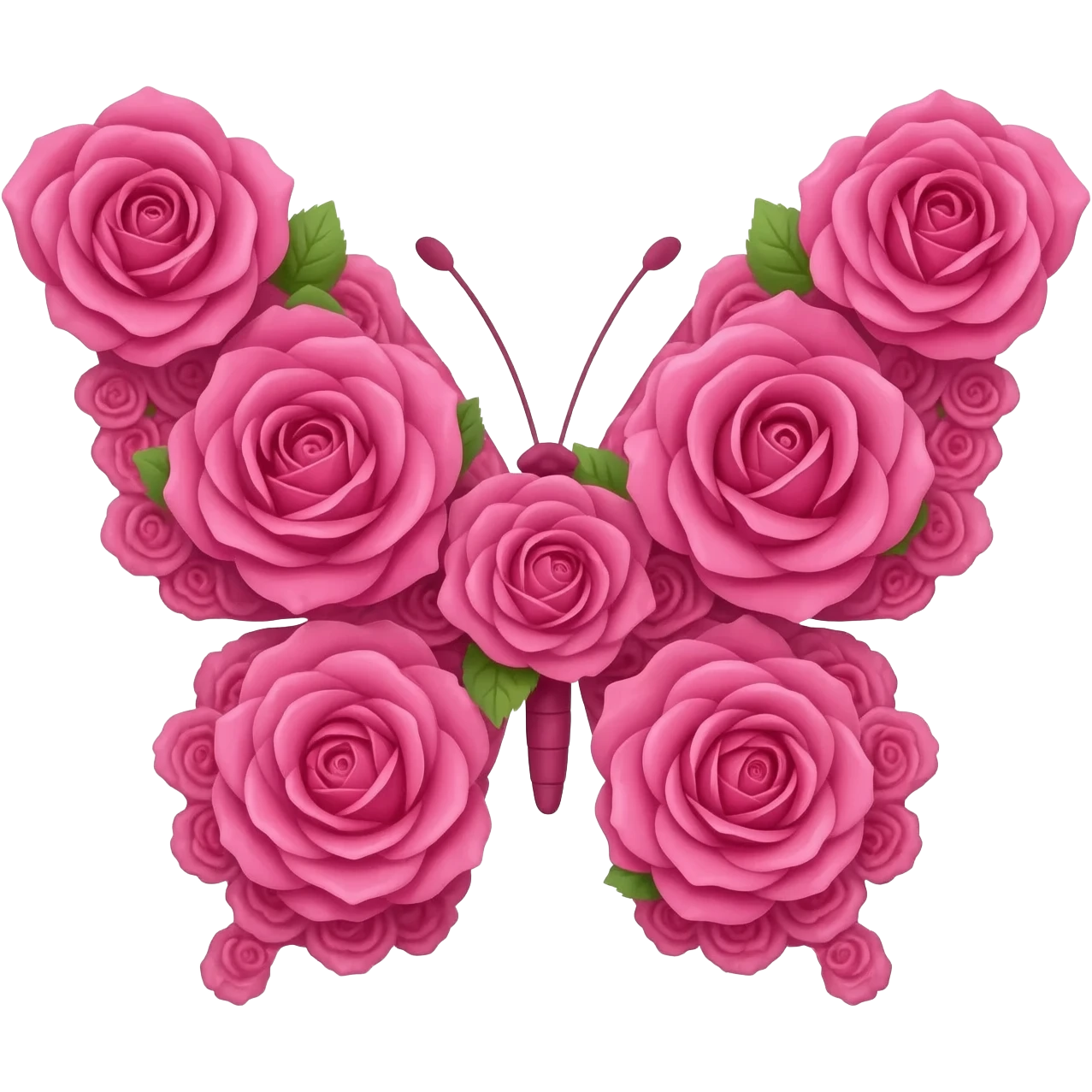 БАБОЧКА ИЗ РОЗОВЫХ РОЗ emoji