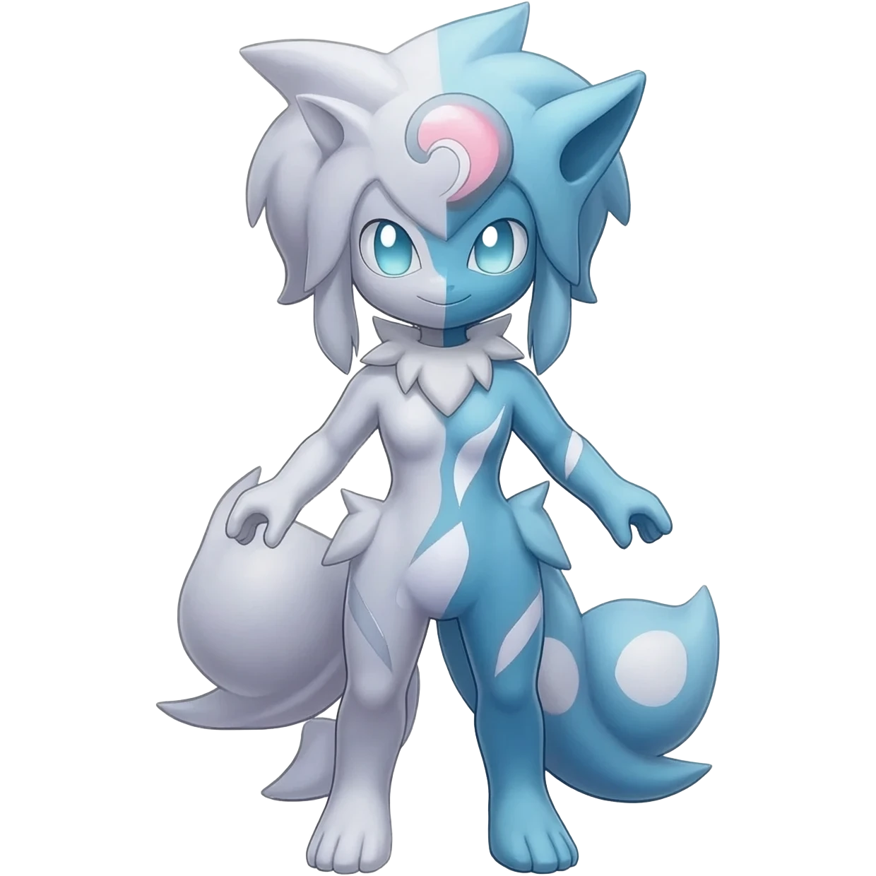 Meloetta-Vaporeon-Espeon-Amaura-Pokémon-Fakémon-fusion-hybrid-creature emoji