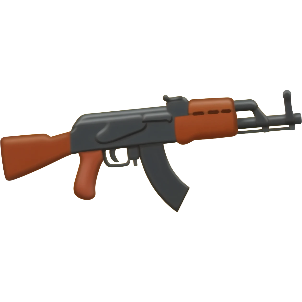 made an ak 47 emoji from rock material emoji