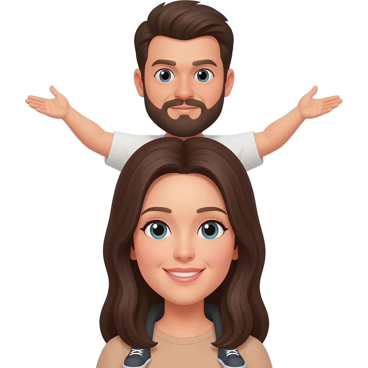 Guy on top of a girl girl from behind emoji