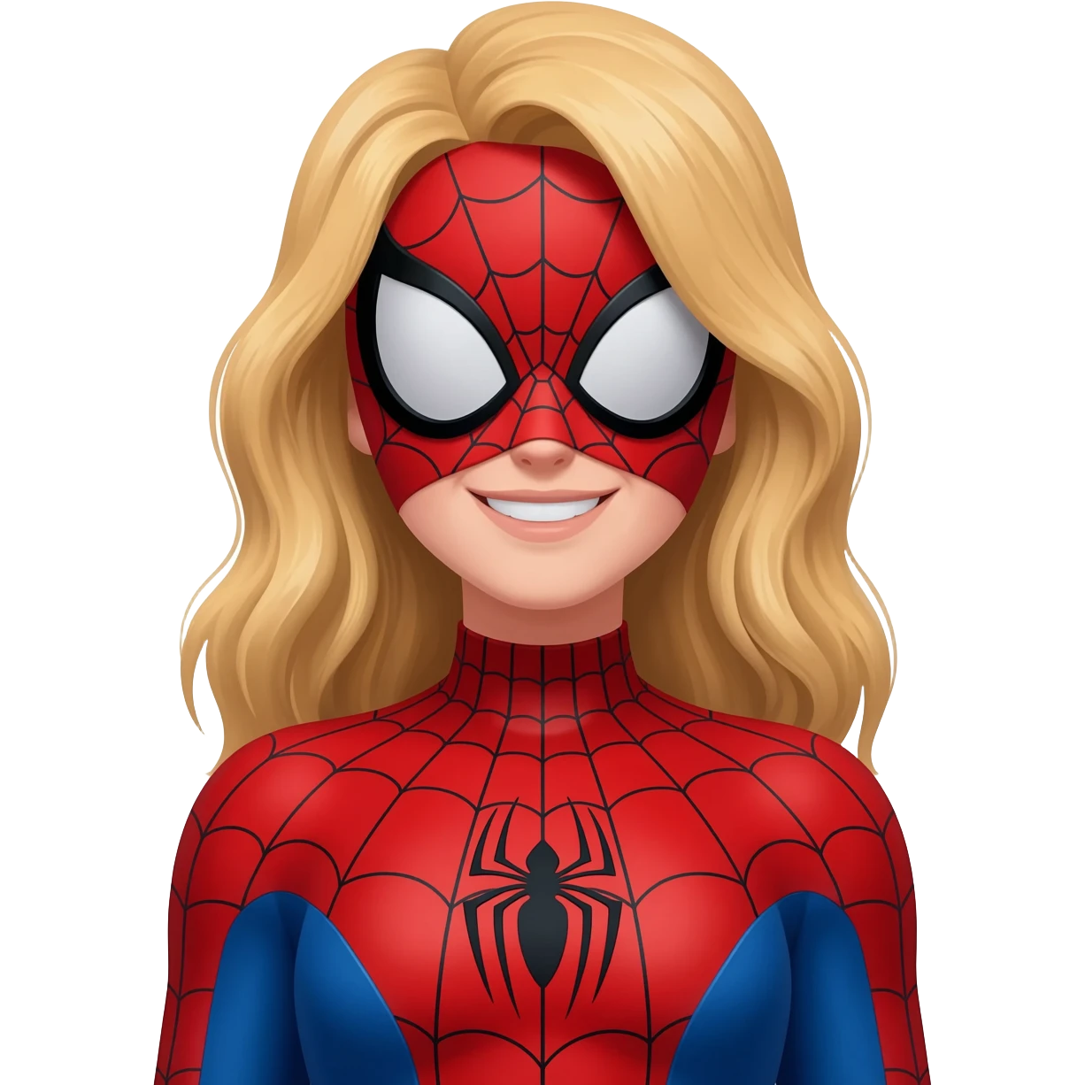 Sipiderman sarışın kadın emoji