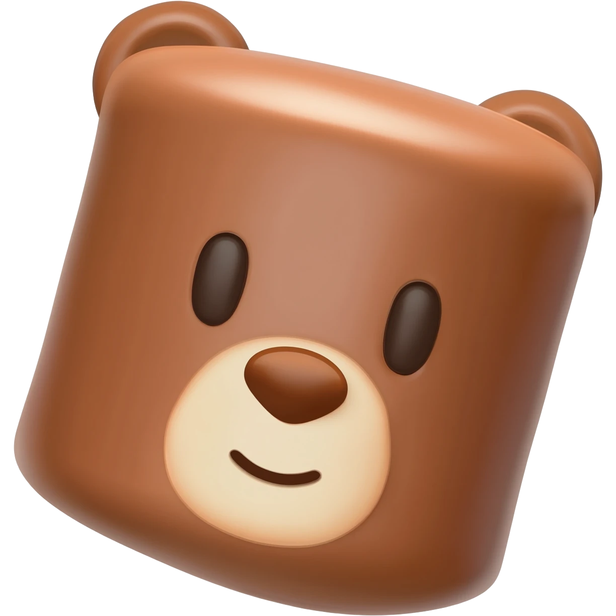 chocolate marshmallow bear emoji
