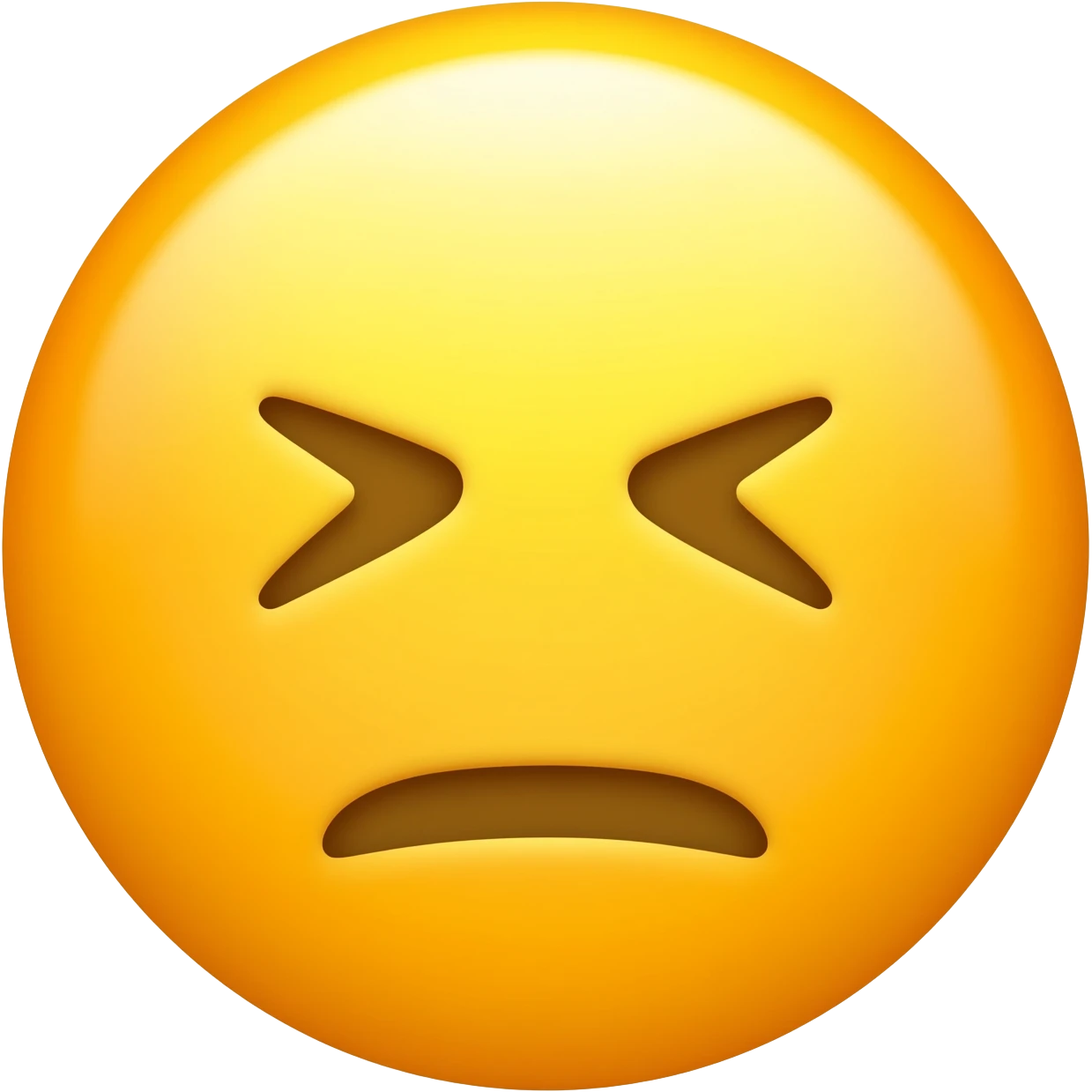 emoji amarillo Fruncir el seño emoji