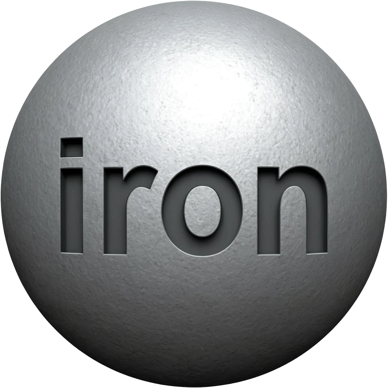 cục kim loại có khắc chữ " sắt" emoji