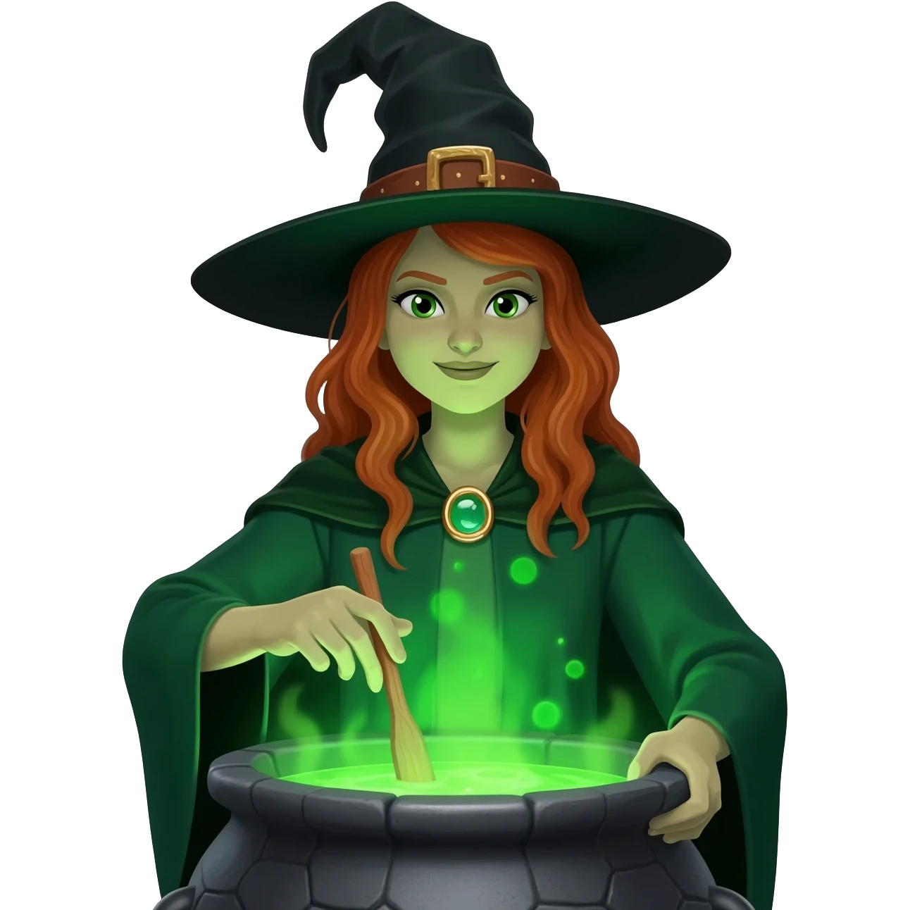 green witch cooking potion emoji