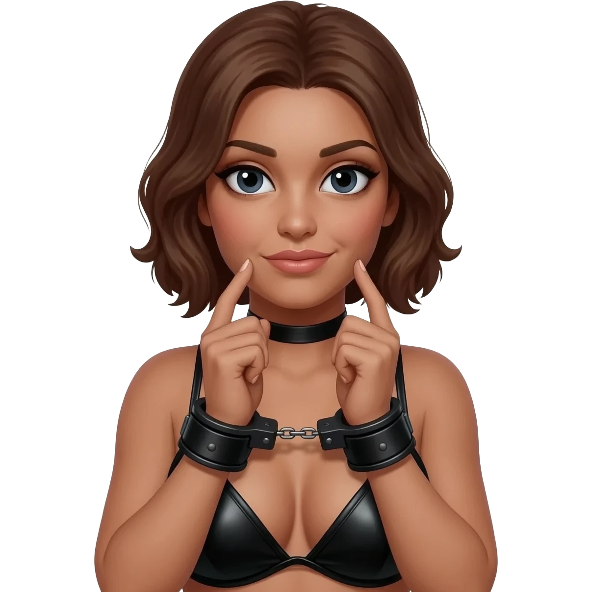 Bdsm girl in handcuffs emoji