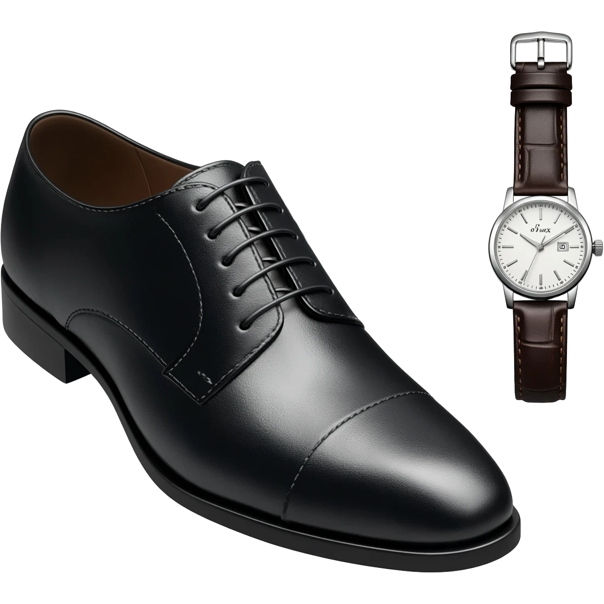 nice shoes and a good watch emoji