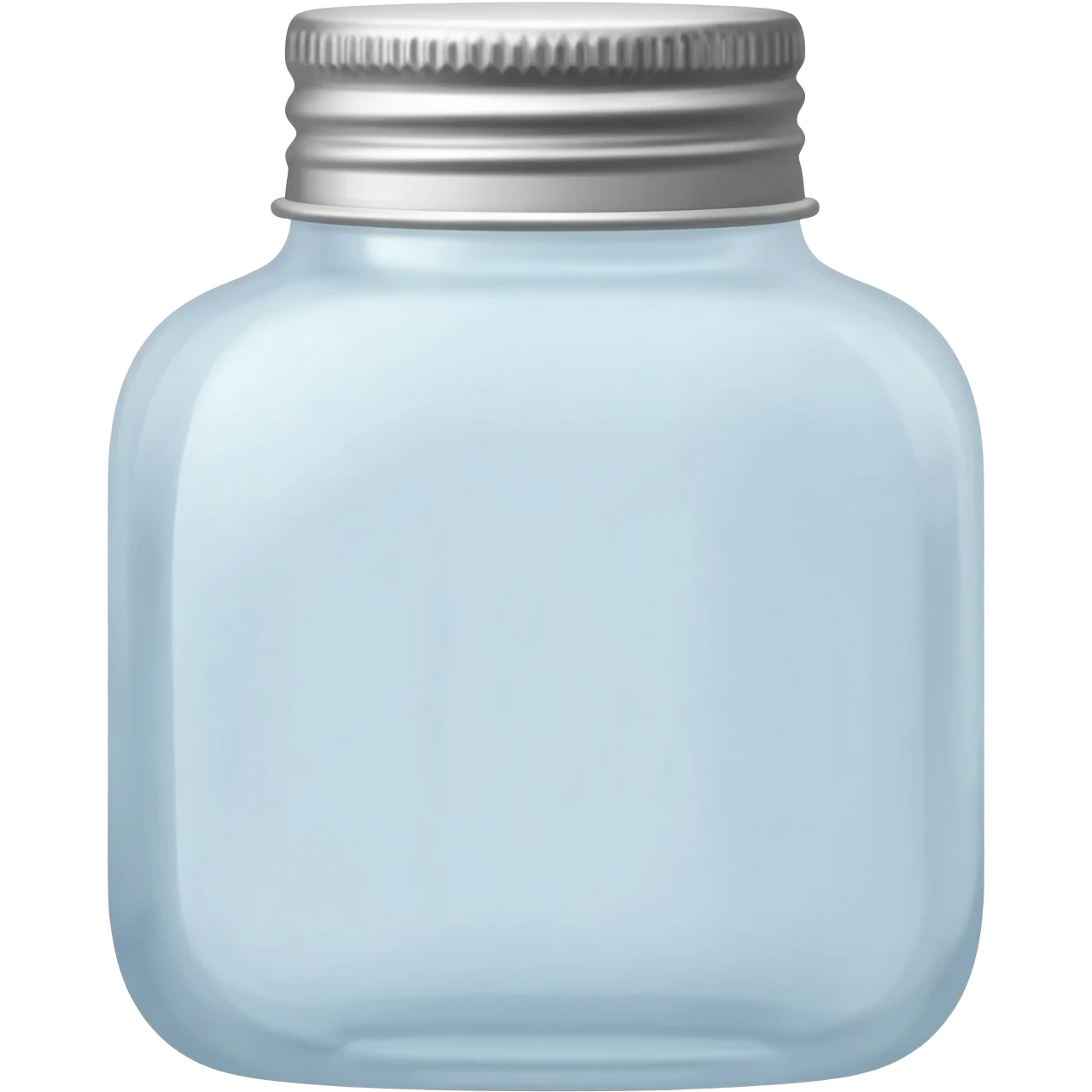 clear water syrup in glass bottle with a lid emoji