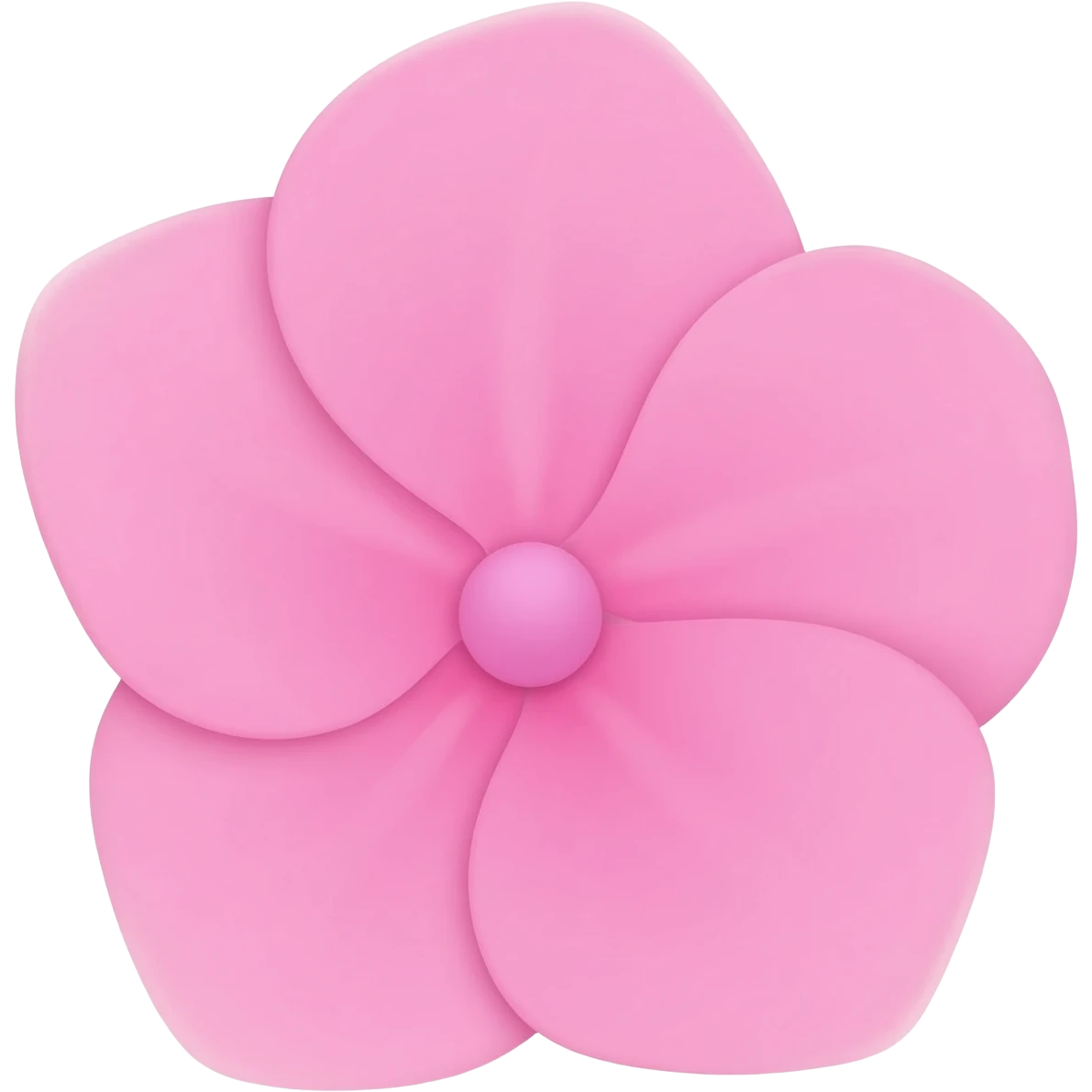 Pink hydrangea symbolises love emoji