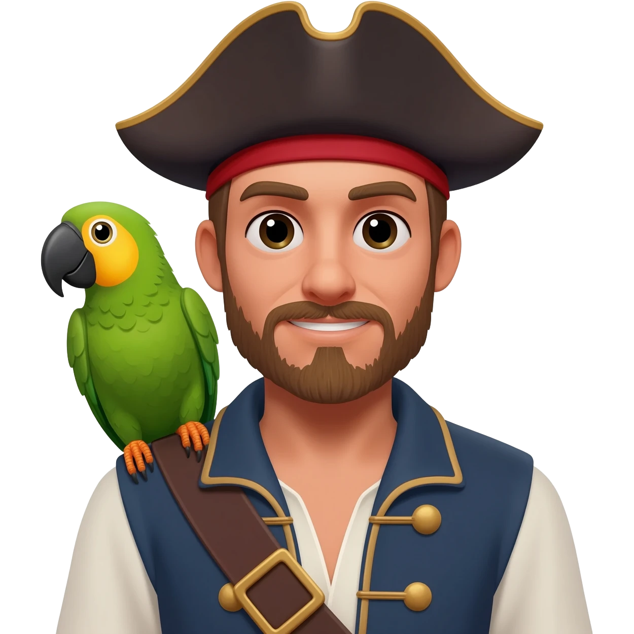 pirate and parrot emoji