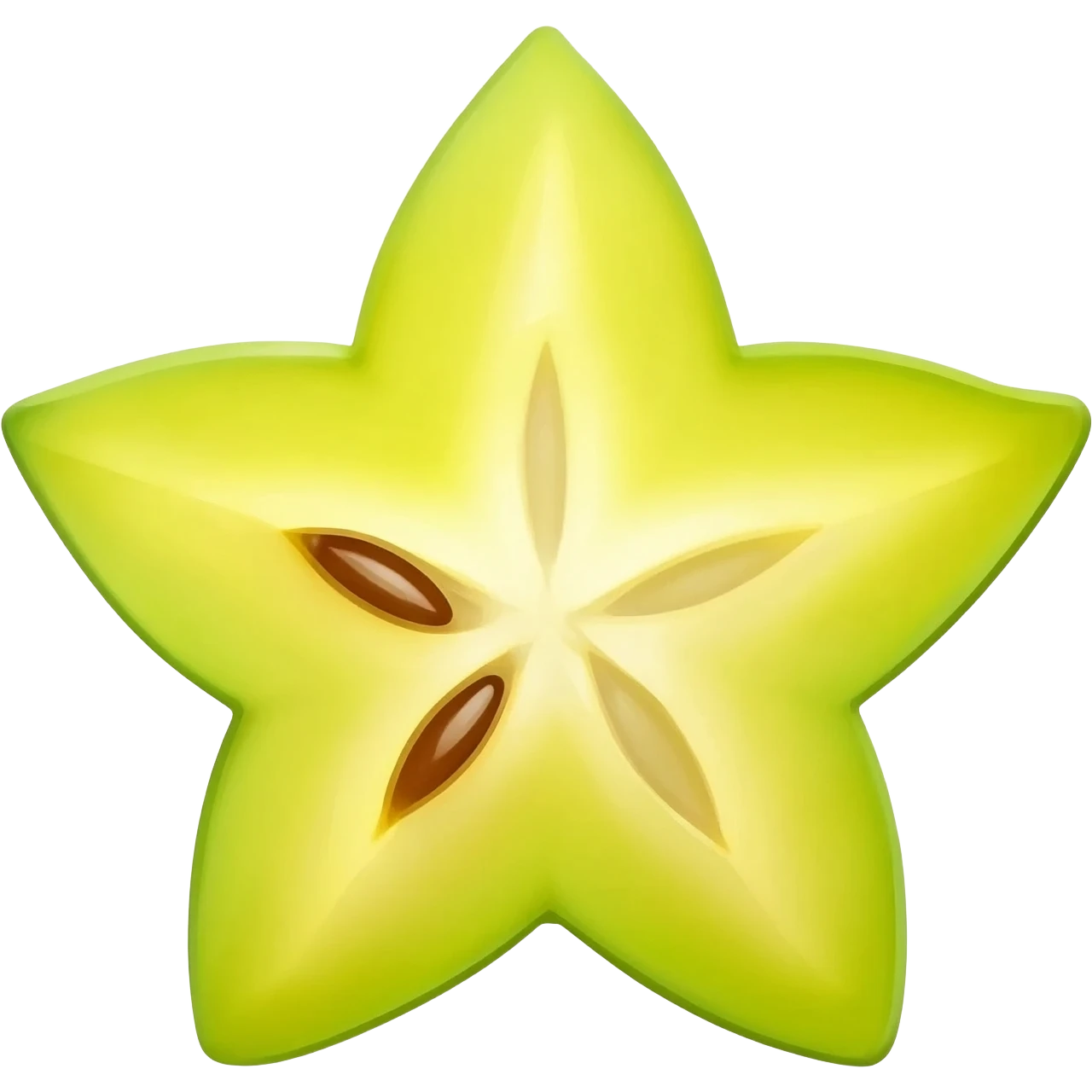 Star-fruit emoji