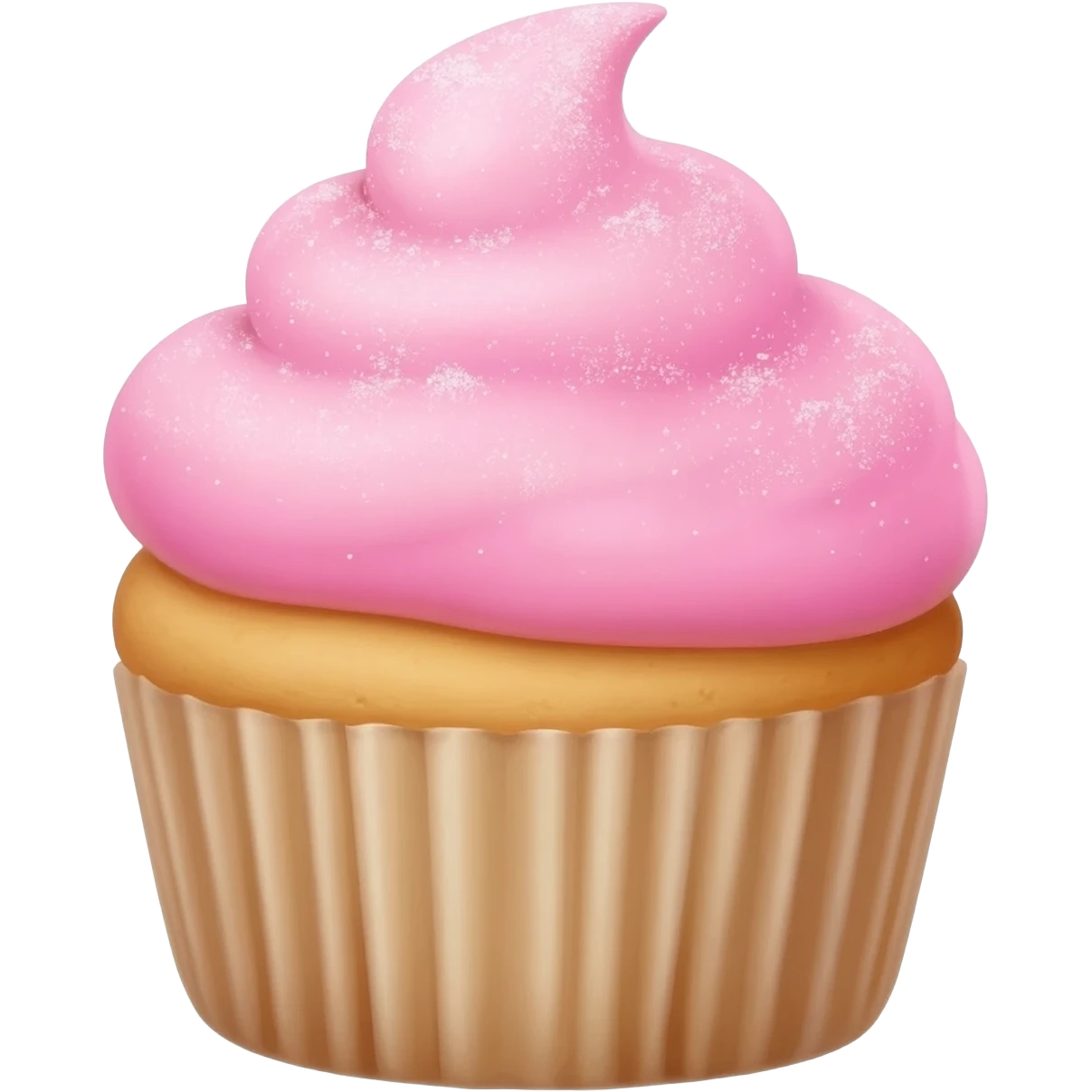 Cupcake with pink icing emoji