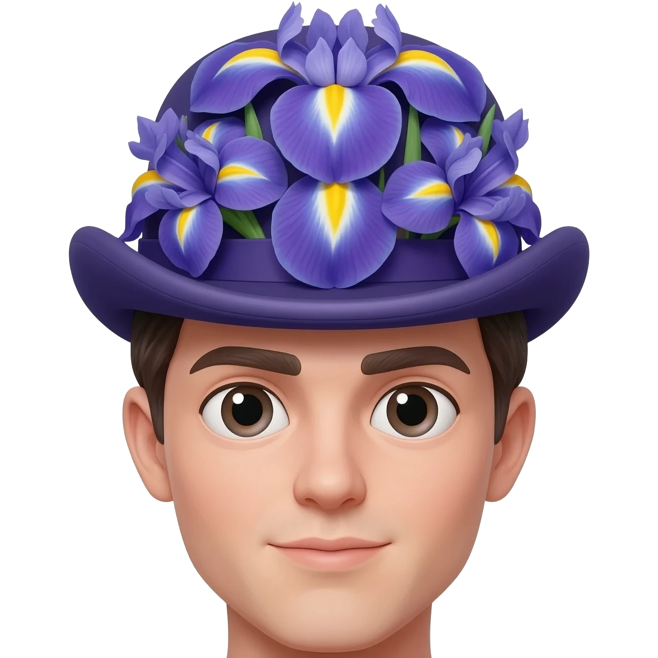 БАБОЧКА ИЗ ИРИСОВ emoji