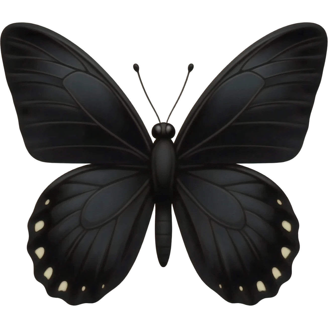 Black butterfly emoji emoji