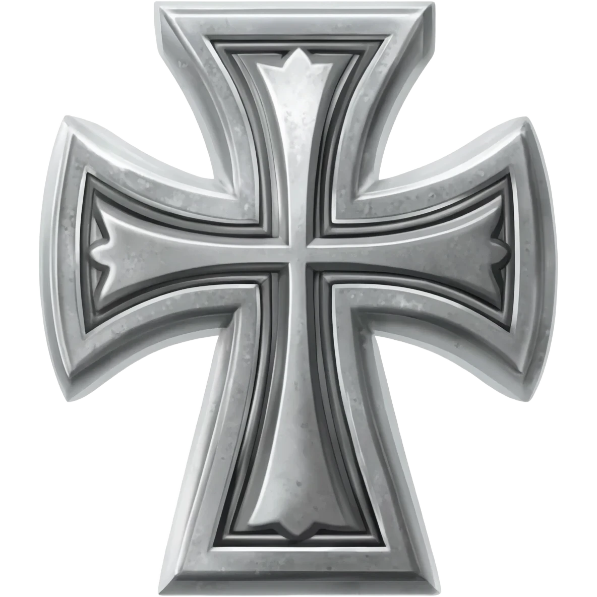 Silver templar cross emoji