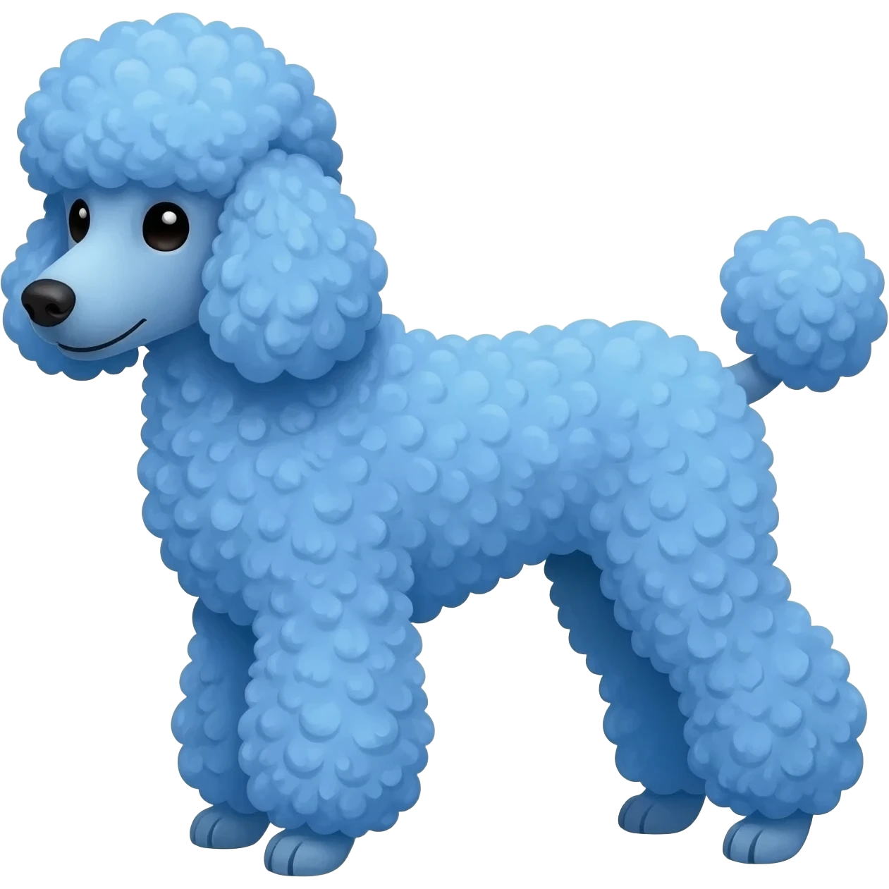 blue poodle emoji