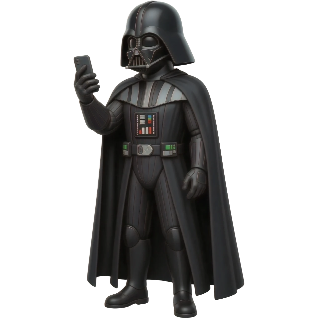 Darth Vader playing on his cellphone. emoji