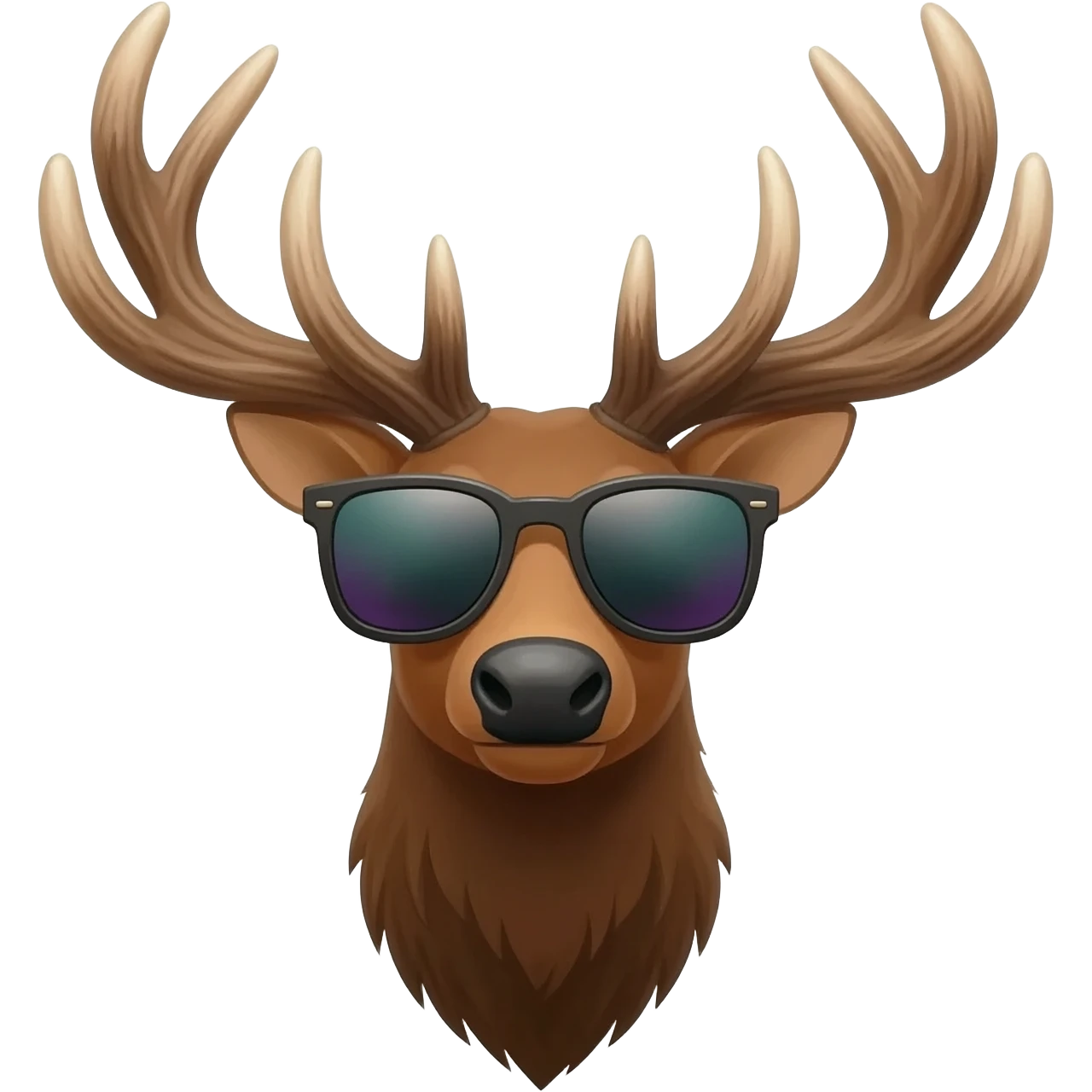 Cooler Elchkopf mit Sonnenbrille emoji